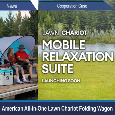 Kes Kerjasama:American All-in-One Lawn Chariot Folding Wagon